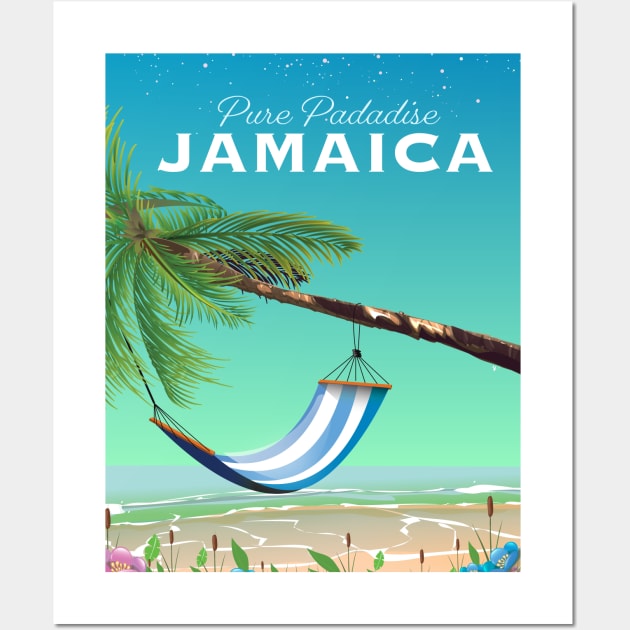 Jamaica Travel poster Wall Art by nickemporium1